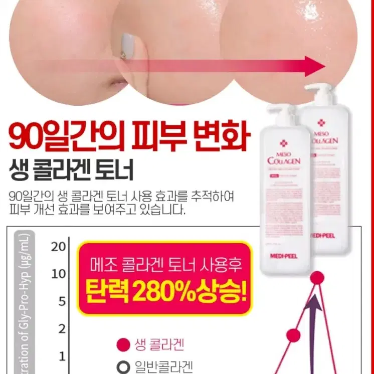 메디필 생콜라겐토너 시즌2 대용량 아기물광 볼륨 모공 화장품 에센스