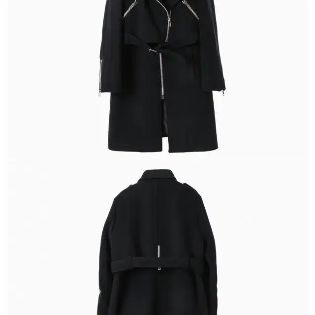 LOWCLASSIC ZIPPER RIDER COAT (NAVY)