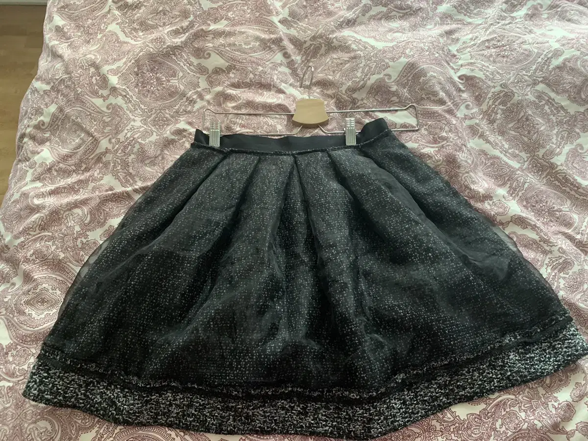 Skirt chiffon gray gray