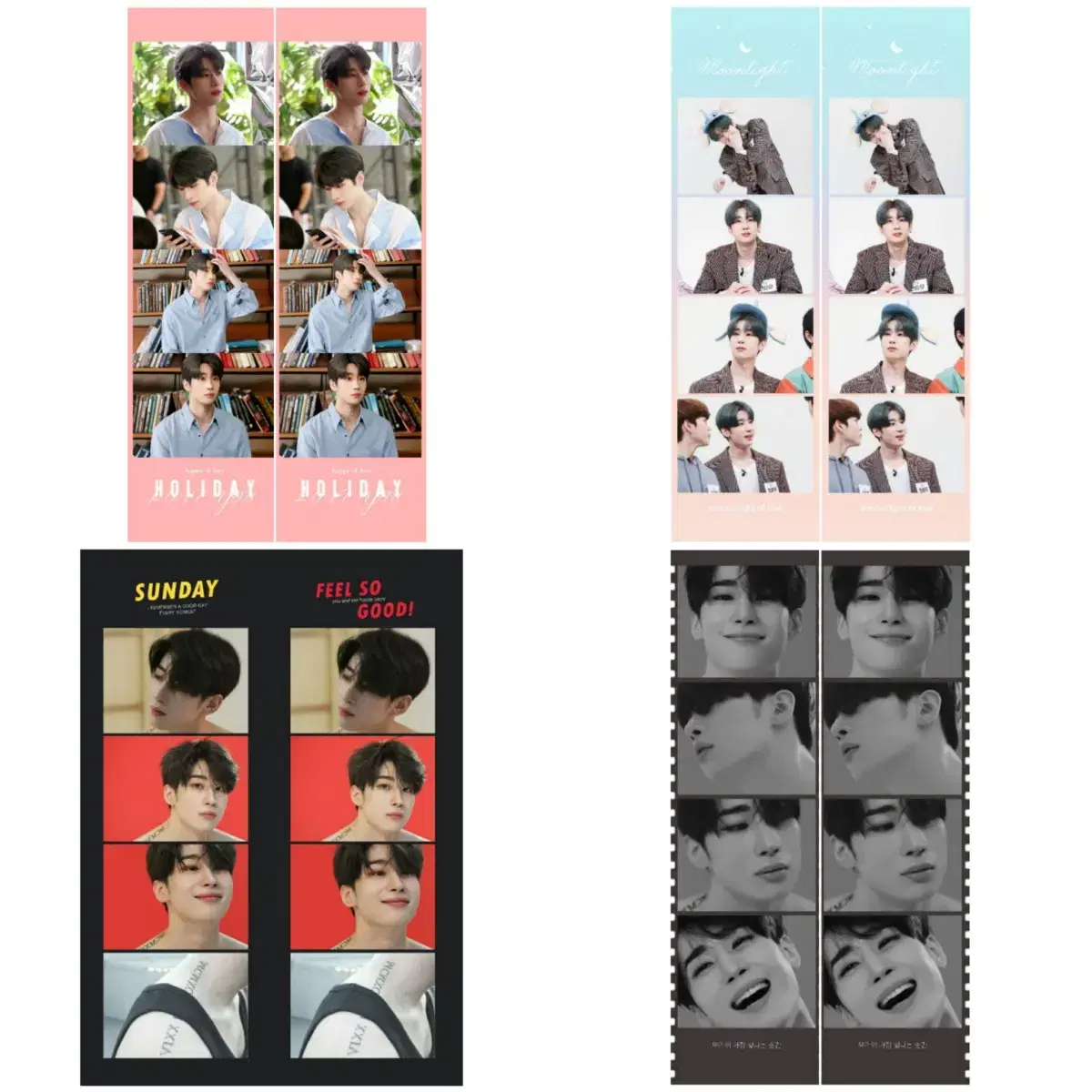 X1 x1 han seungwoo 4 Necut Photo Cards Lanbong Lanbak available in bulk viction Merchandise