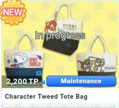 Character tote bag