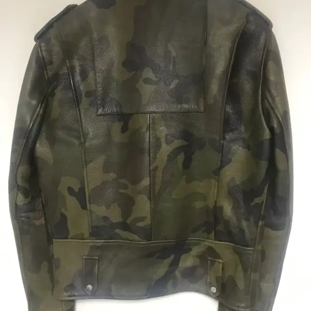 pyer moss - camo leather biker jacker