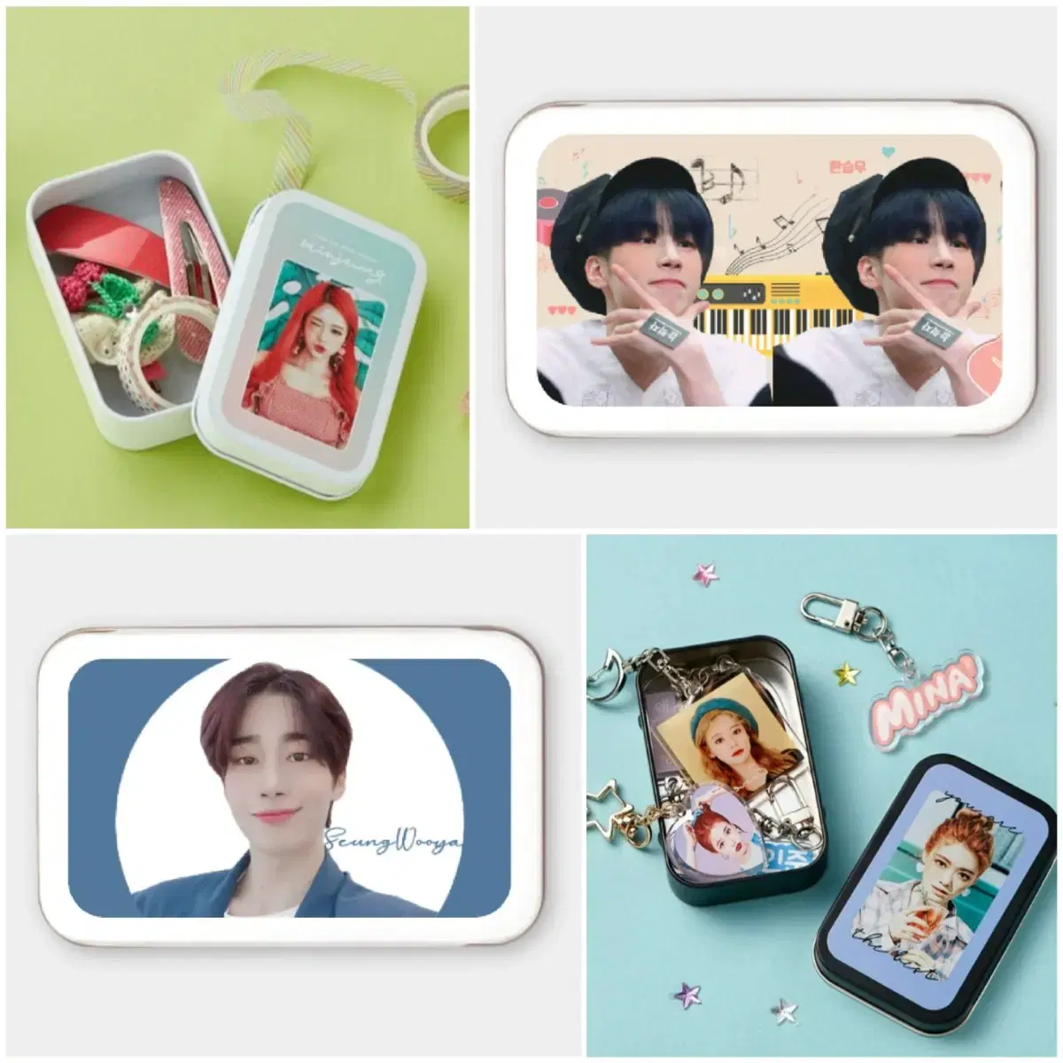 X1 viction han seungwoo 2 tin cases sell Goods storage photo kard X1