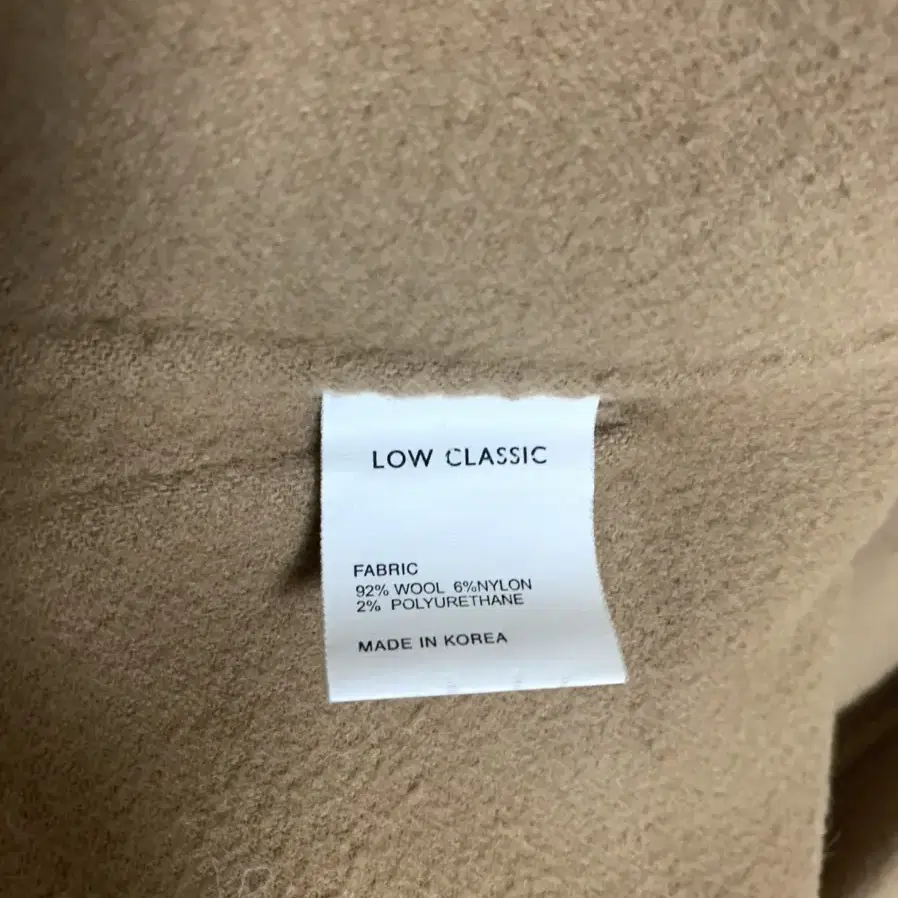 LOW CLASSIC 15FW 핸드메이드 울코트