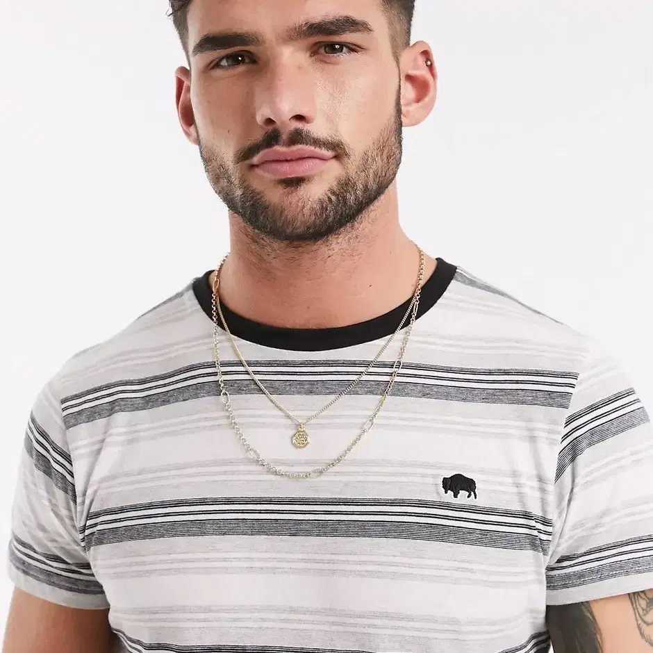 Bellfield stripe crew neck t-shirt