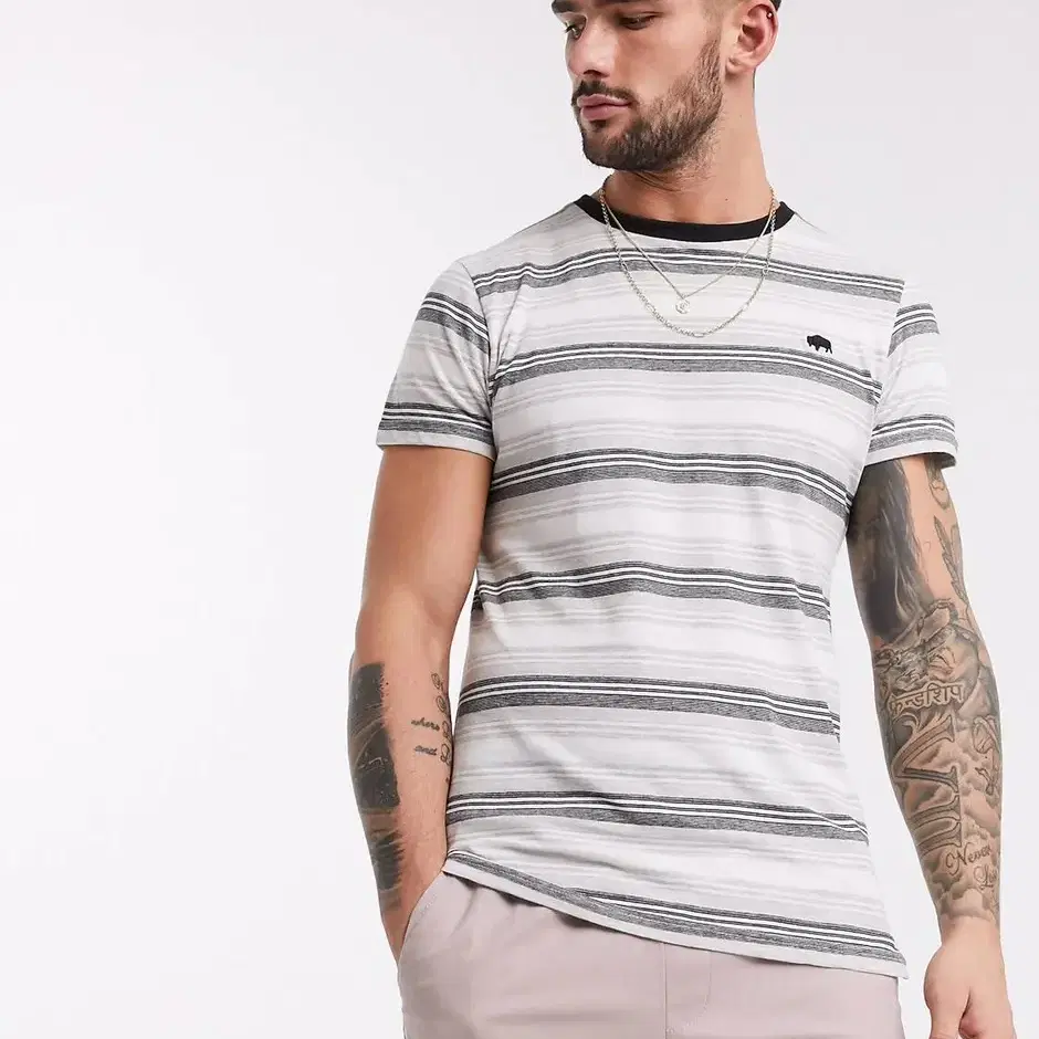 Bellfield stripe crew neck t-shirt