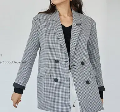 Checked Jacket (New Item)/Half-priced Delivery Free Shipping