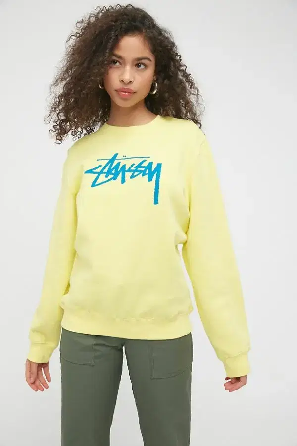 stussy x UO 스투시 스탁로고 크루넥