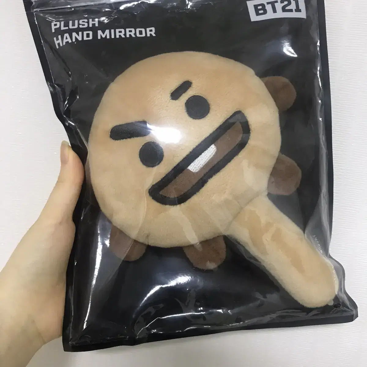 BT21 Shuki Plush Hand Mirror