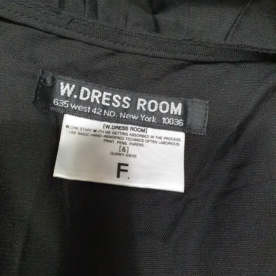 미사용)B3625 w.dress room  블랙 원피스