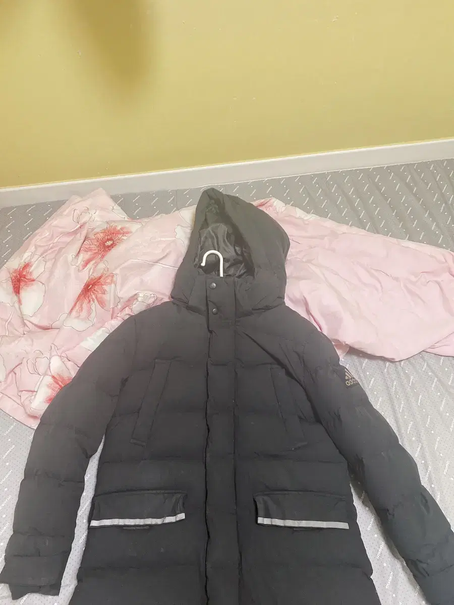 Adidas long down jacket