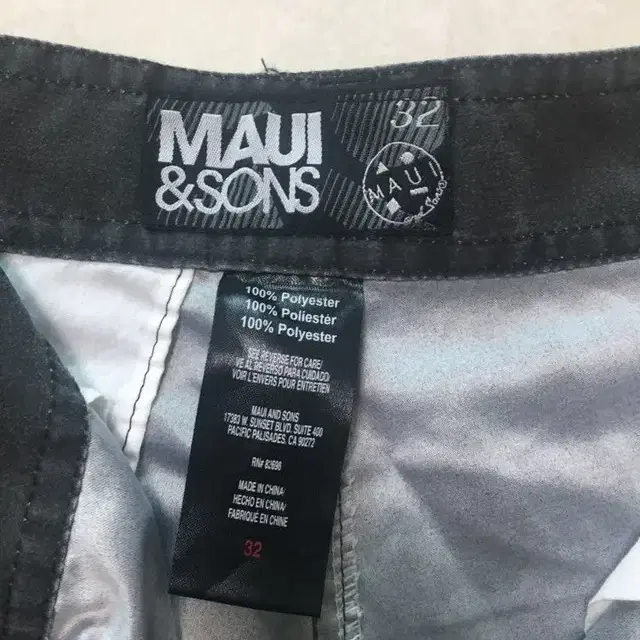 마우이앤썬즈 수영복_Maui&sons swim shorts_32 사이즈