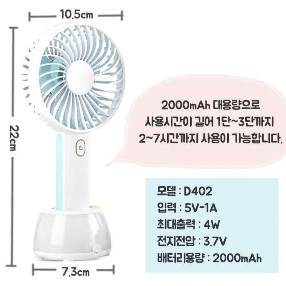 휴대용 선풍기 (새상품 미개봉)