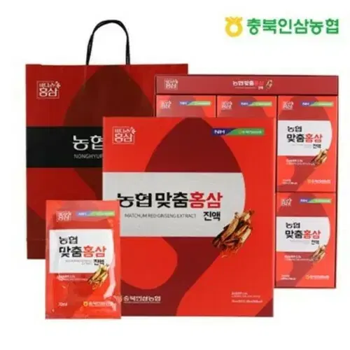 '명절선물.농협 맞춤홍삼진액 70ml 30포. 5박스