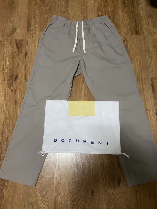 도큐먼트 그레이 파자마팬츠(document pajama pants) L