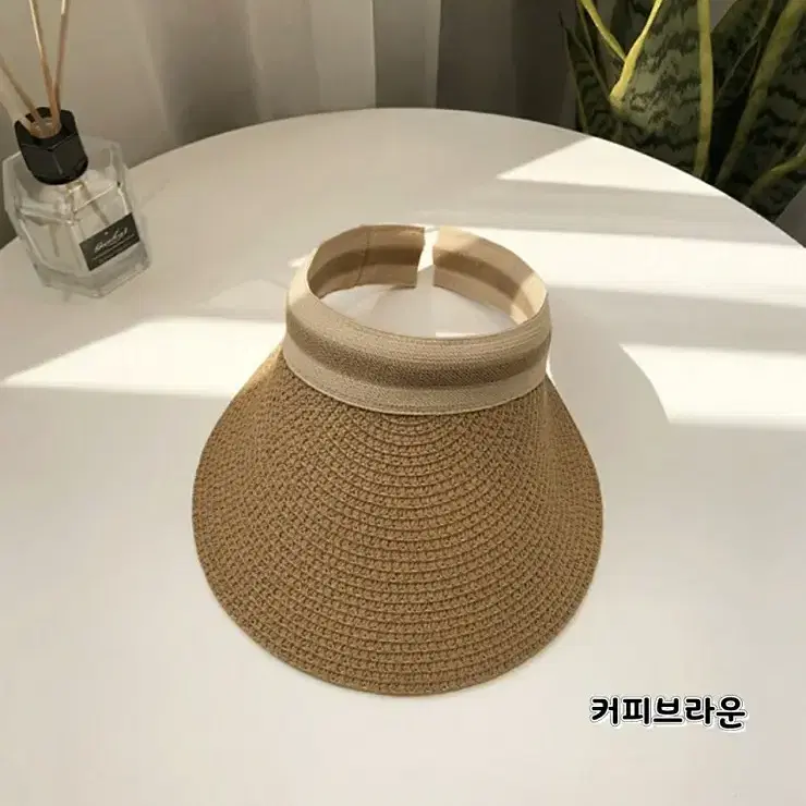 여성 썬캡 1+1 세트 여름 자외선 햇빛 차단 밀짚 왕골 모자