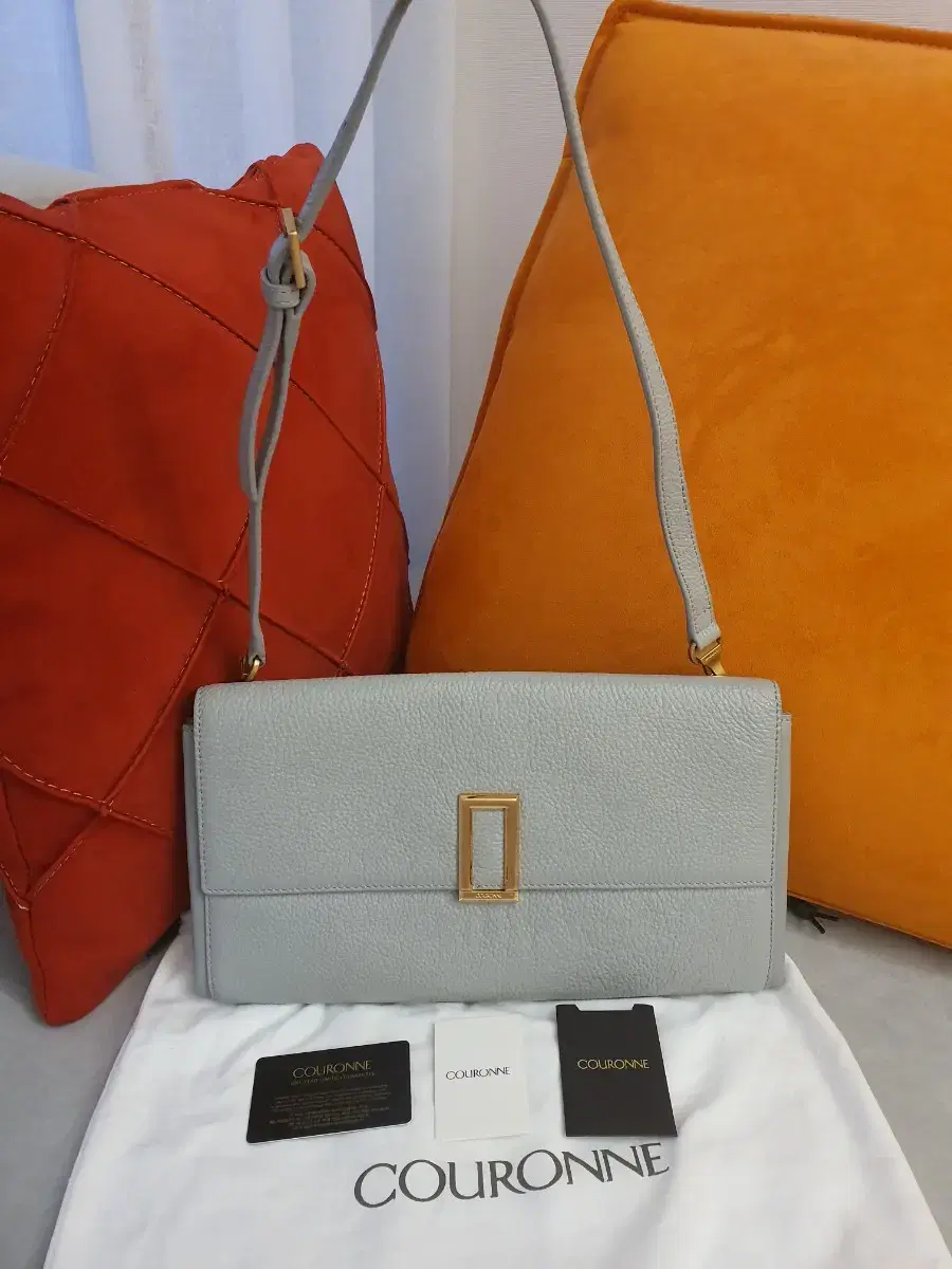 Kuron Shoulder Bag & Clutch Grey Cheap~