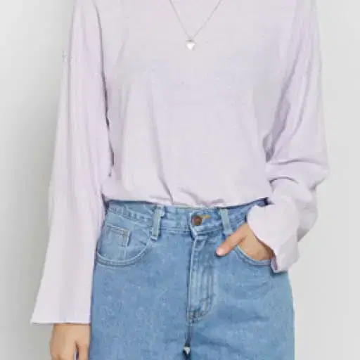 Pastel long sleeve linen T(블랙)