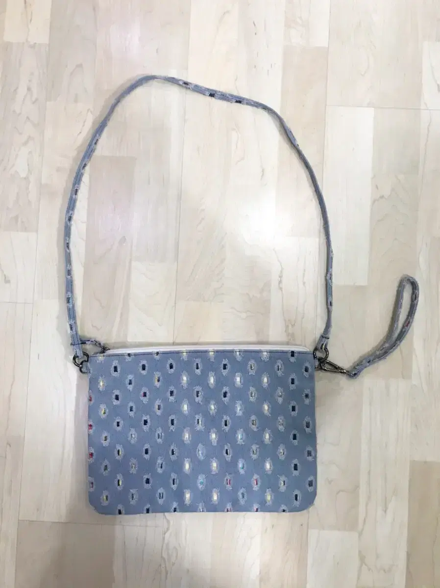 Blue crossbody bag