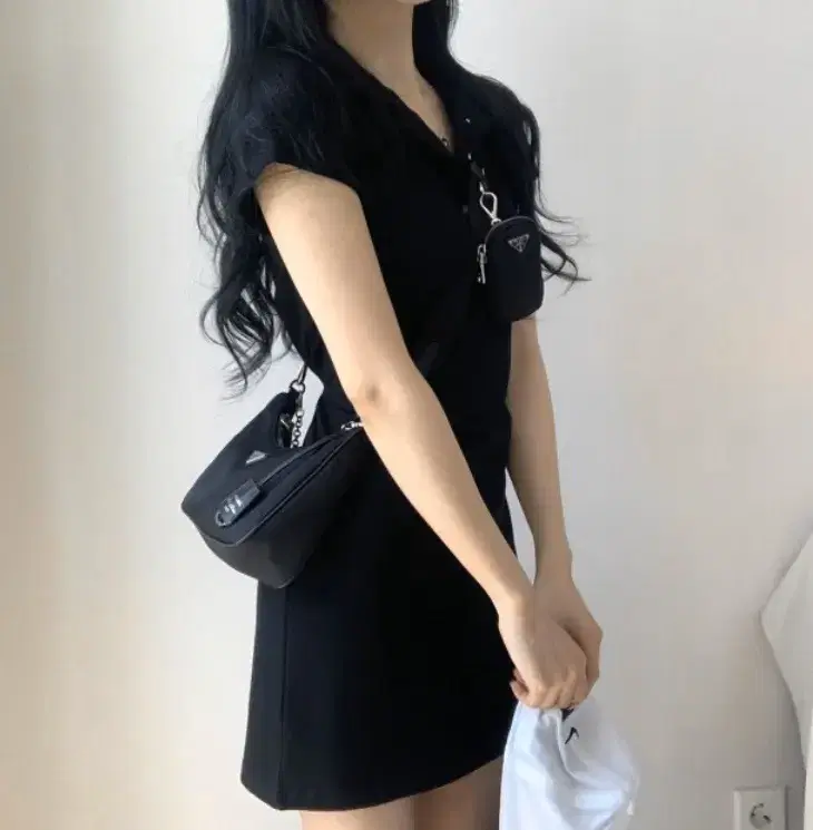 카라 원피스 블랙