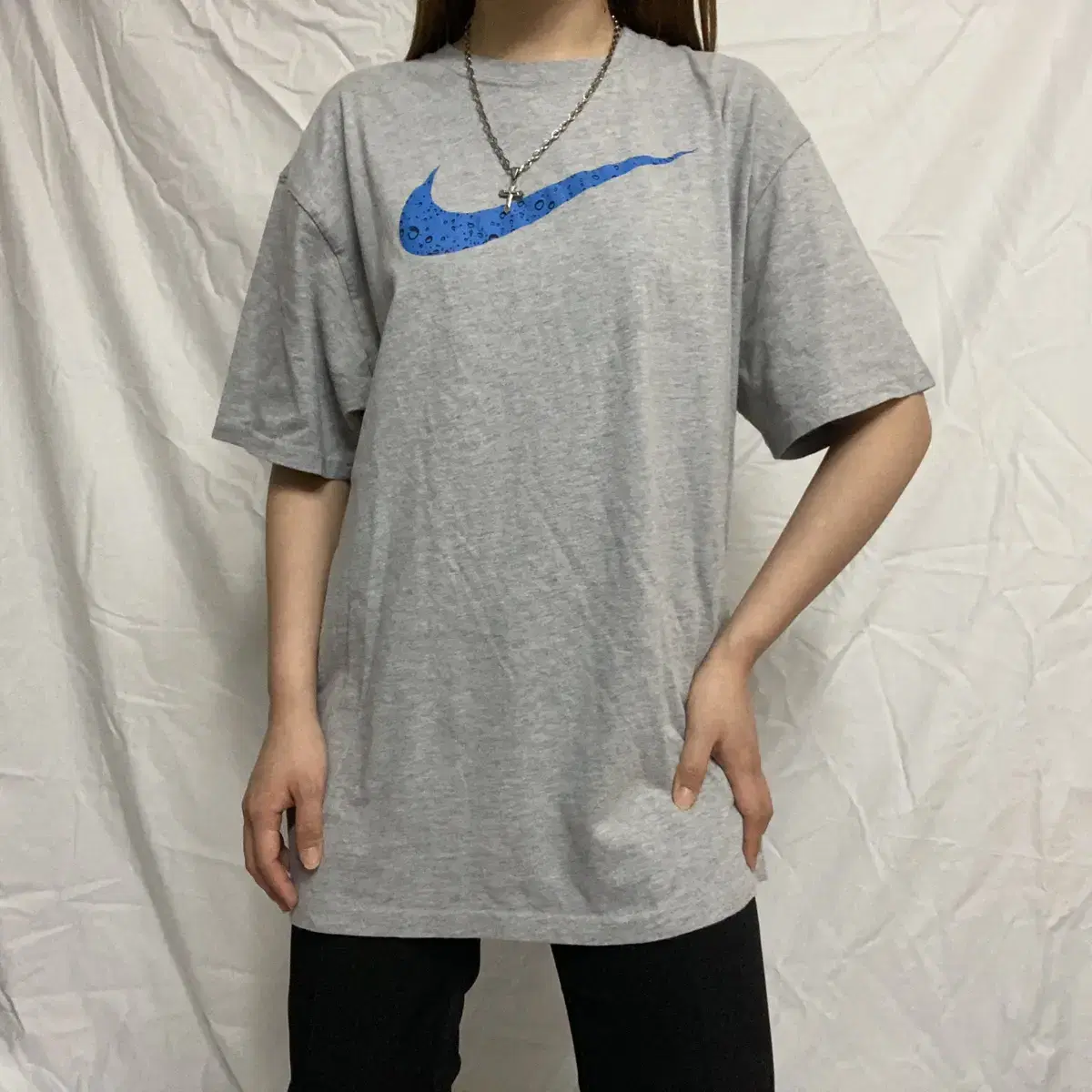 Nike Blue Logo Short Sleeve