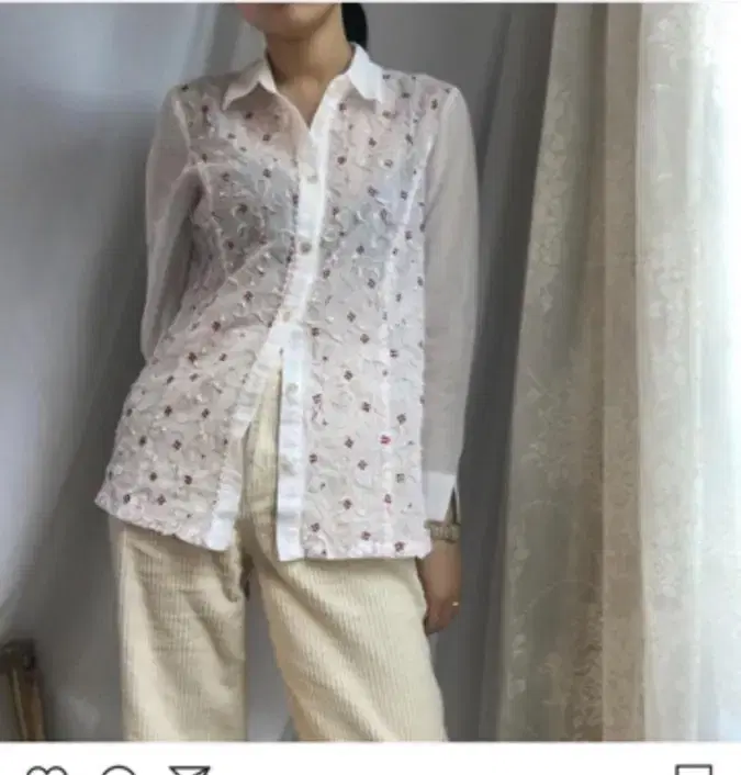 100% cotton embroidered blouse