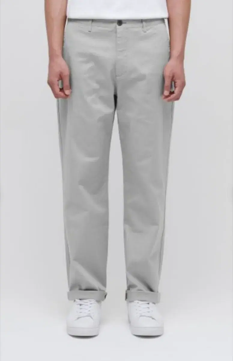 Classic regular fit gray chino pants