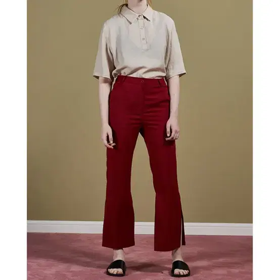 [Team Sculptor] Side slit pants