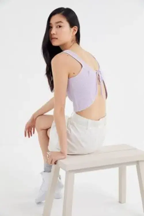 urbanoutfitters alli tie back crop top