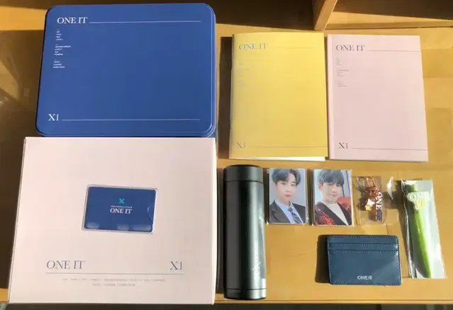 엑스원 팬클럽 키트 공식 굿즈 판매 키링 공책 노트 열쇠 카드지갑 텀블러