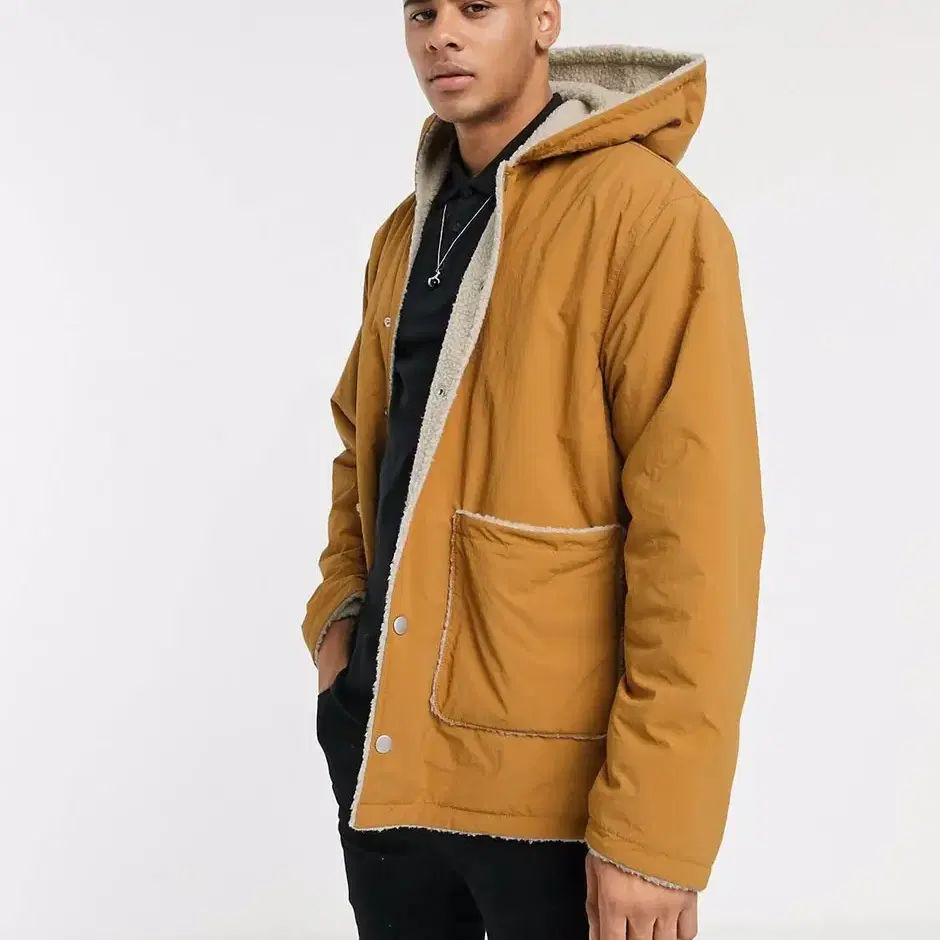 ASOS DESIGN reversible teddy jacket