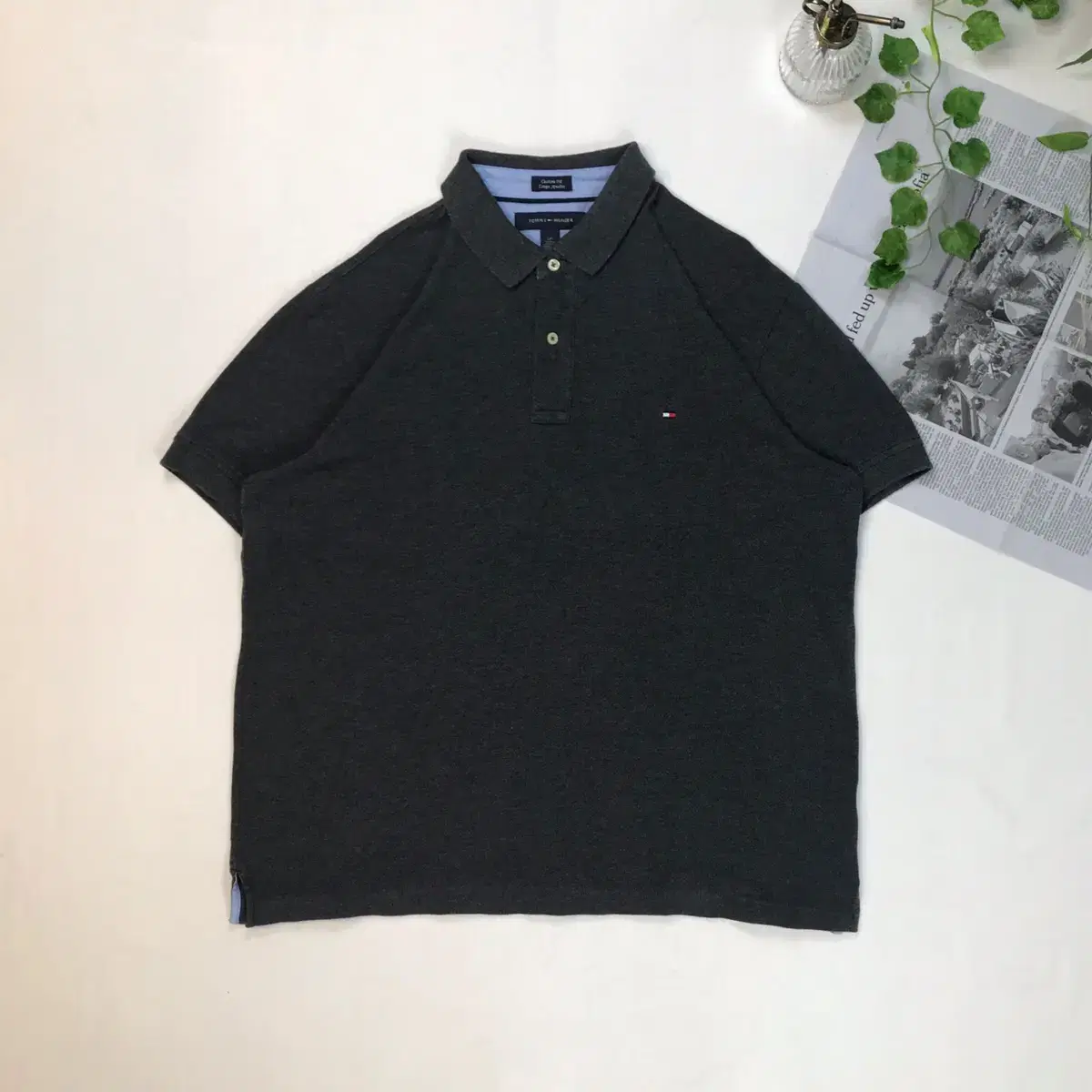 Tommy Hilfiger Vahn Sleeved Karati Charcoal