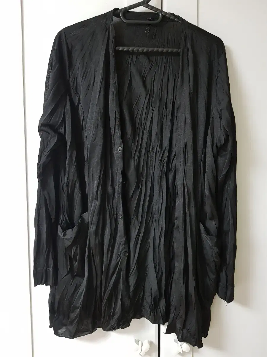 Cardigan Shirt Basic Shirt Black V-Neck