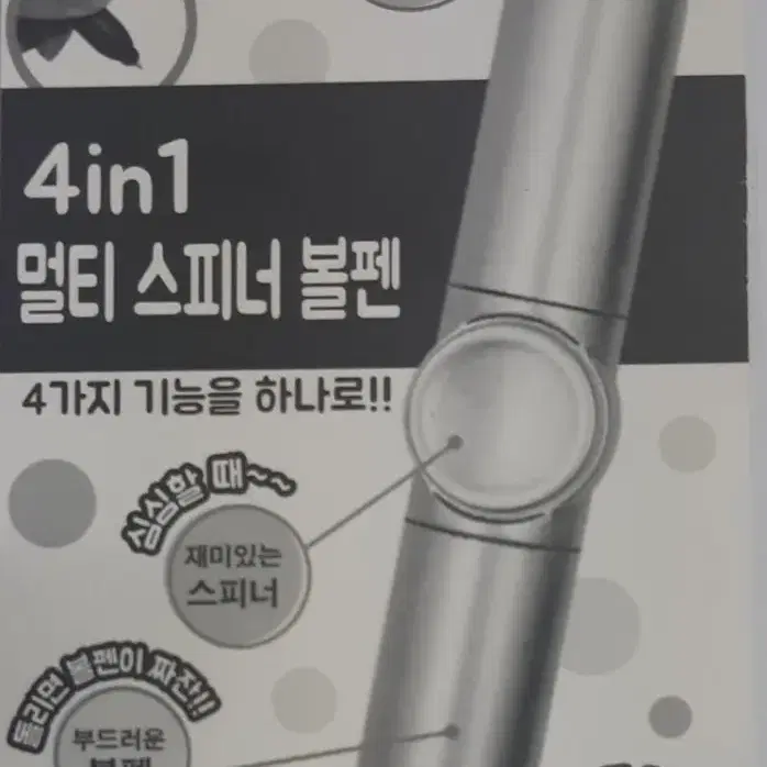 4 in 1 멀티 스피너 볼펜 (새상품 미개봉)