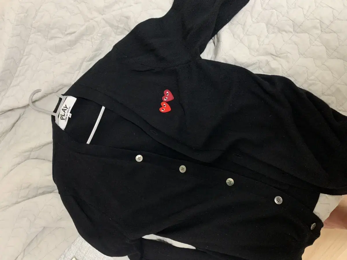 Comme des Garçons Song Double Waffen Cardigan Black M