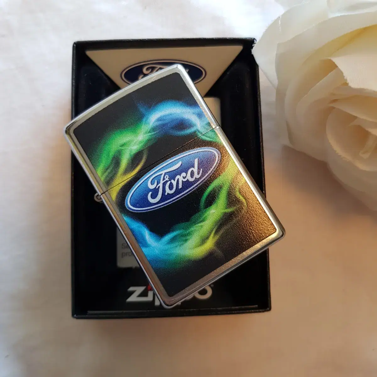 29752 FORD SCRIPT IN OVAL LOGO 정품 지포라이터