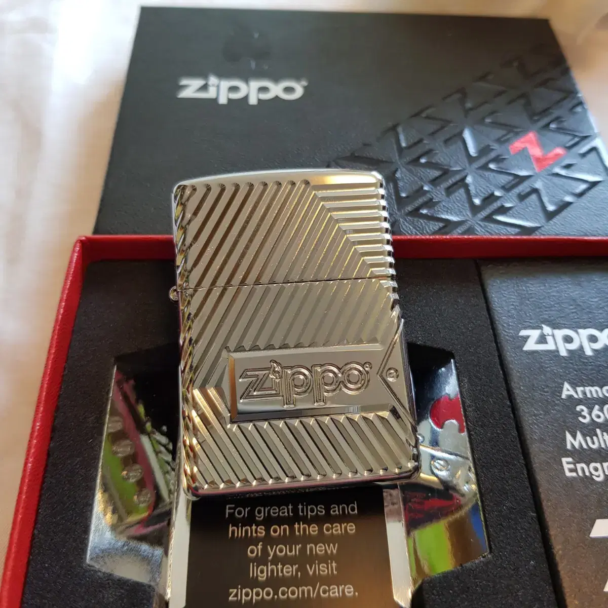 정품 29672 ZIPPO BOLTS DESIGN 미개봉 새 지포라이터