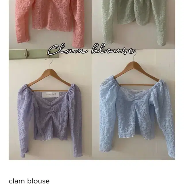 clam blouse (새상품)