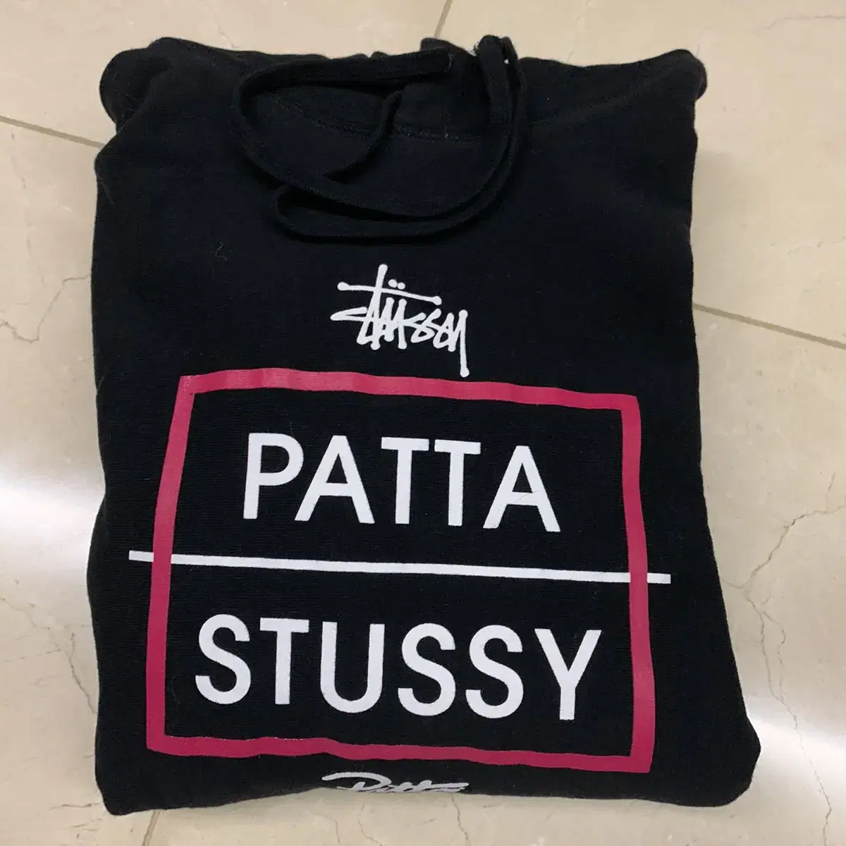 [정품] Patta x Stussy 콜라보 스트시 후드티