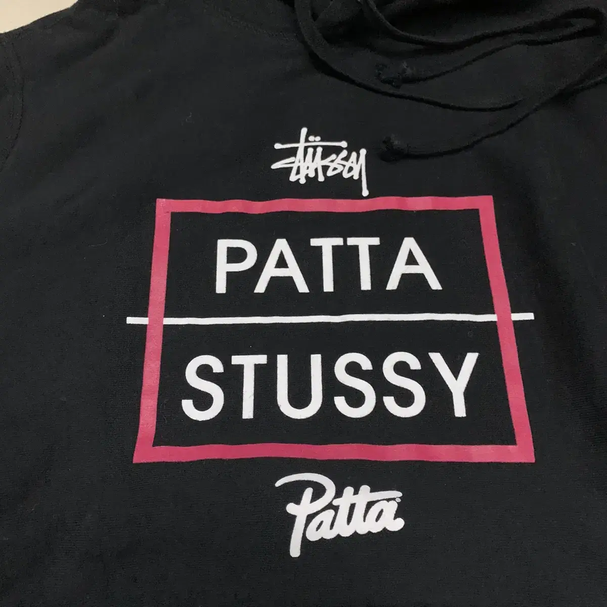 [정품] Patta x Stussy 콜라보 스트시 후드티