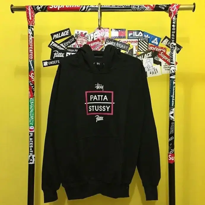 [정품] Patta x Stussy 콜라보 스트시 후드티