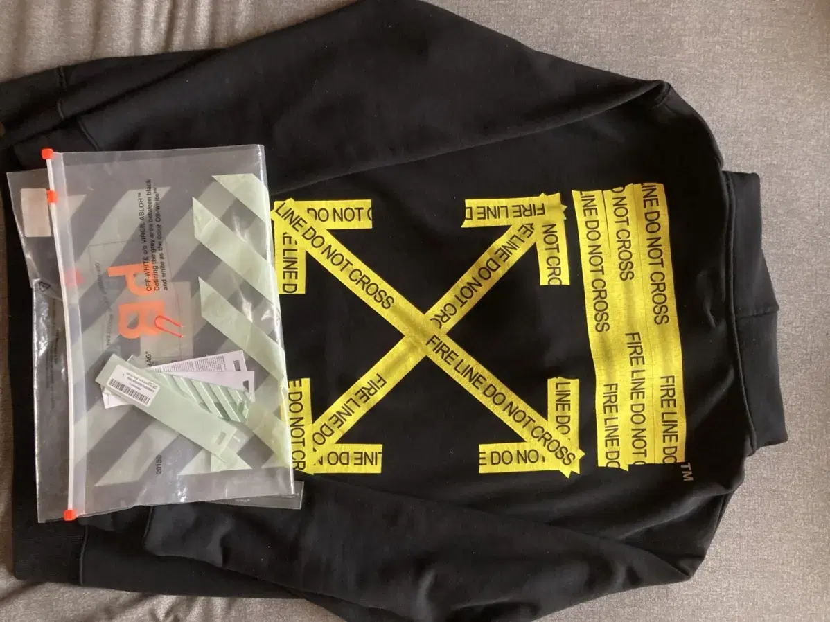 Off-white fire taping hood negotiable