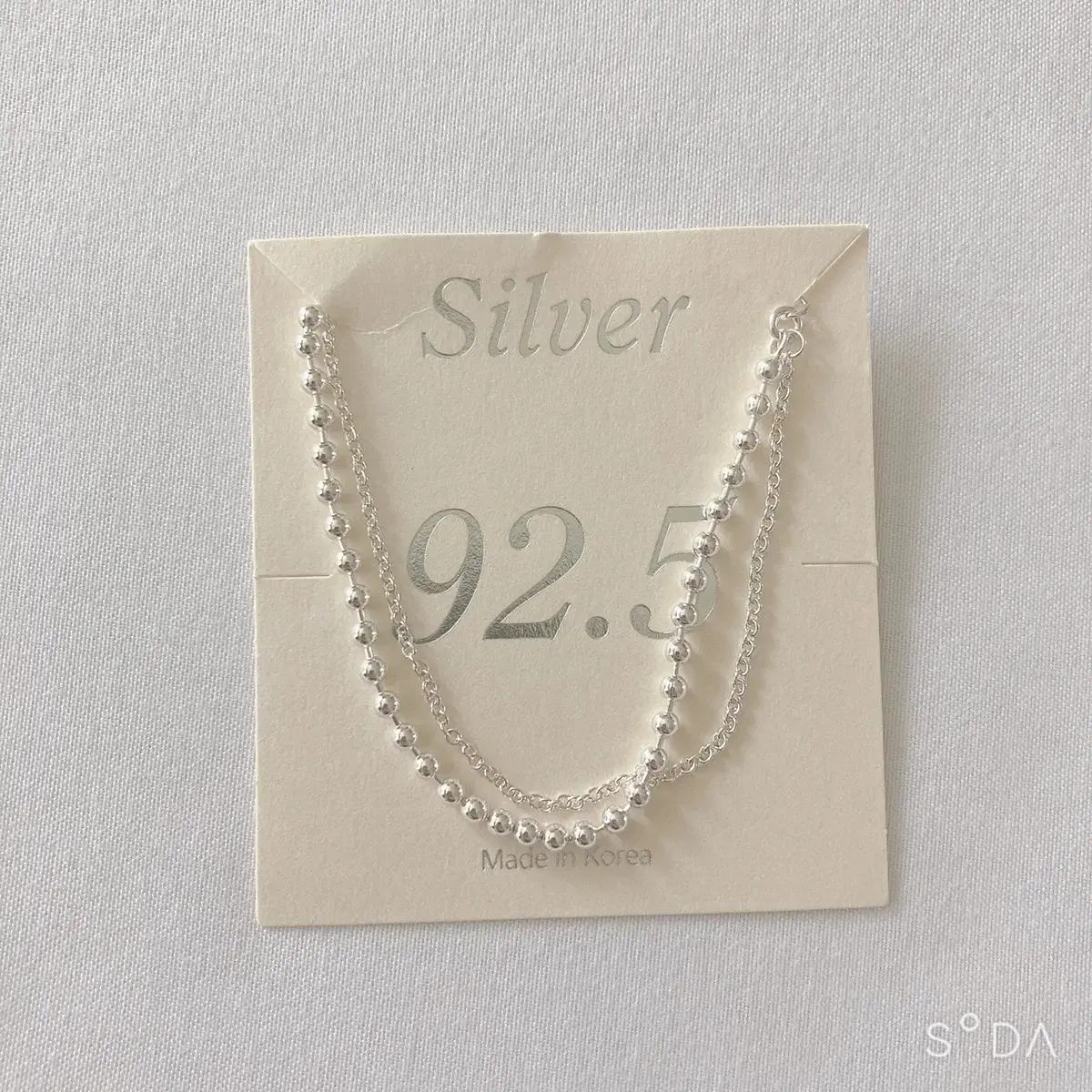 Silver 925 beads, string bracelet