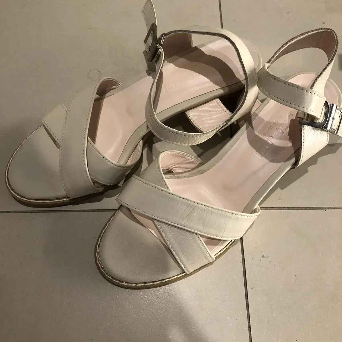 ivory sandals