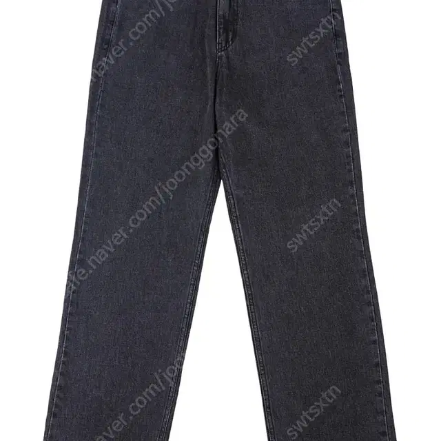 [2]러닝노즈 HARD DENIM WIDE WASHED BLACK