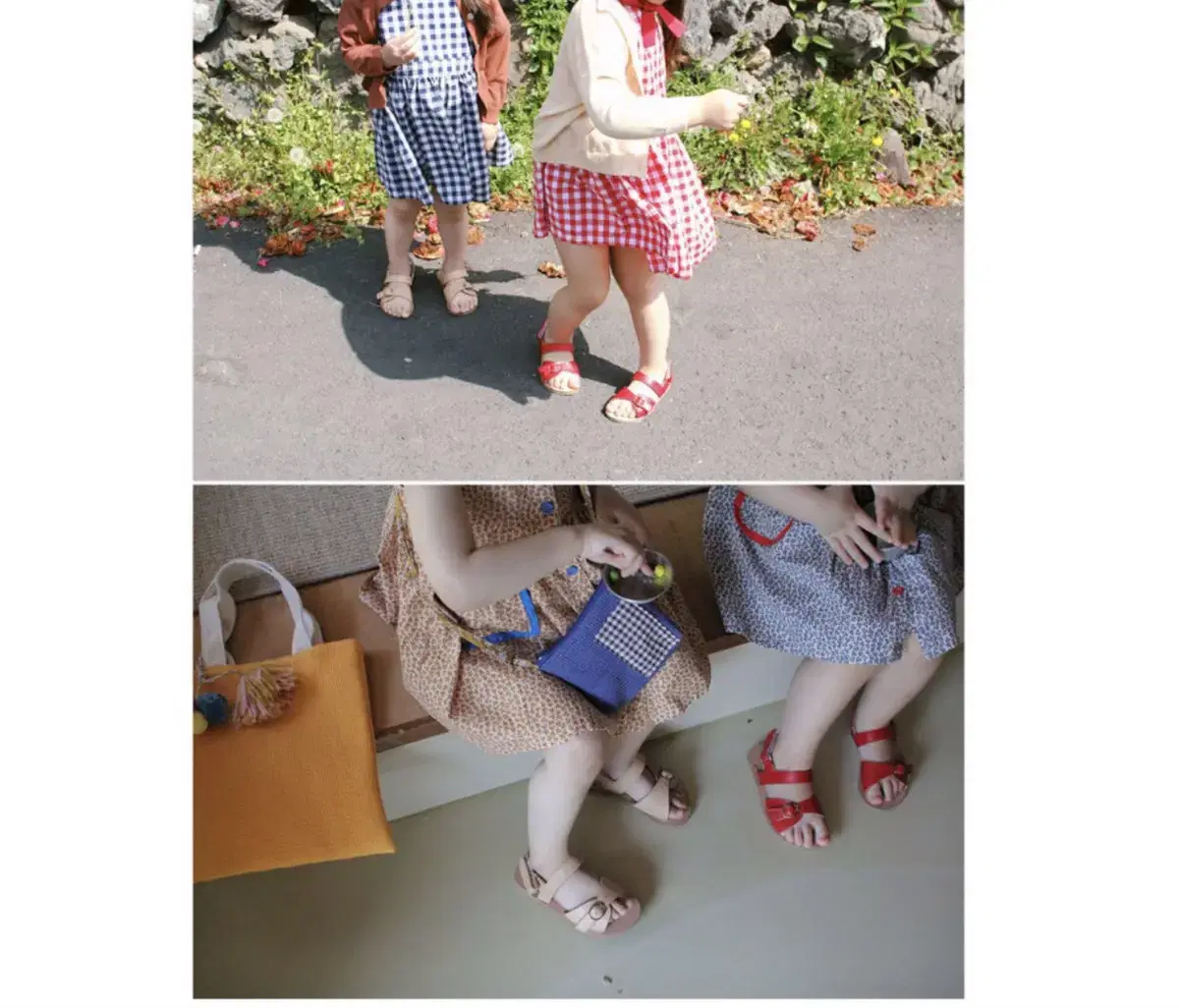 Amber Nikita Sandals (Beige, White, Red)
