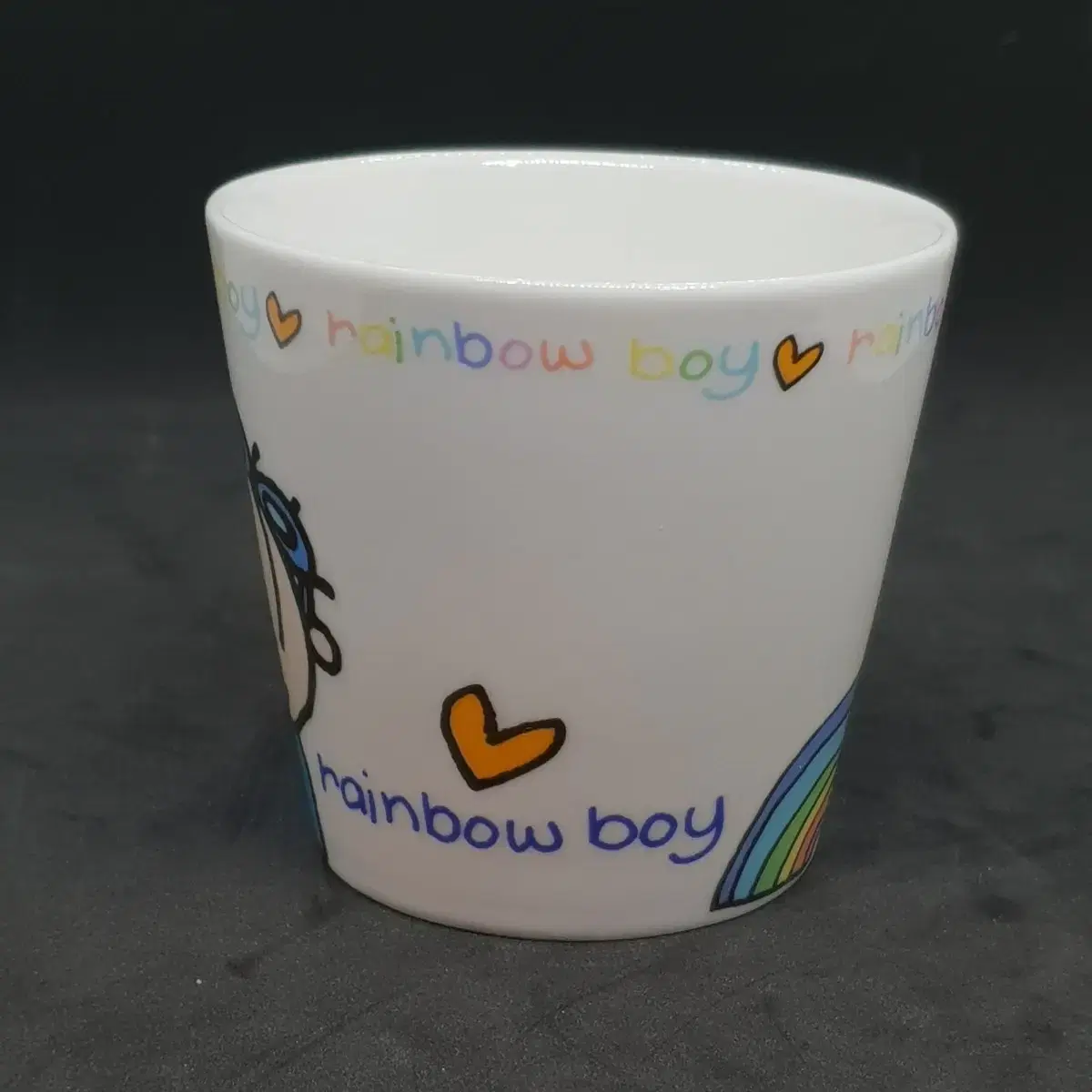 새상품 2004년 빈티지 뱅온더도어 머그잔 찻잔 rainbow  boy