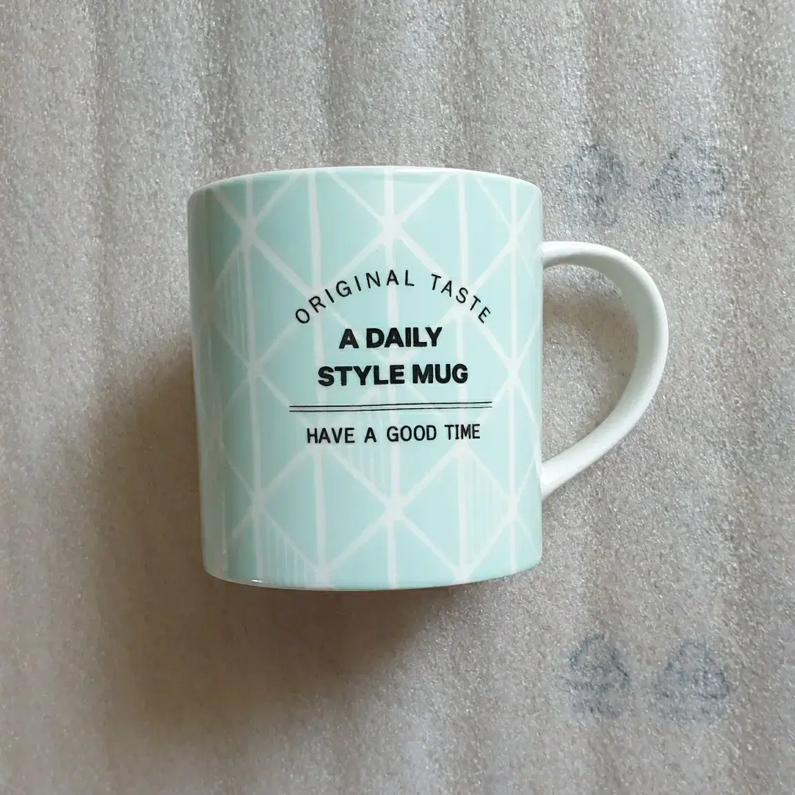 New Branded Pattern Mug Mug 300ml Mint