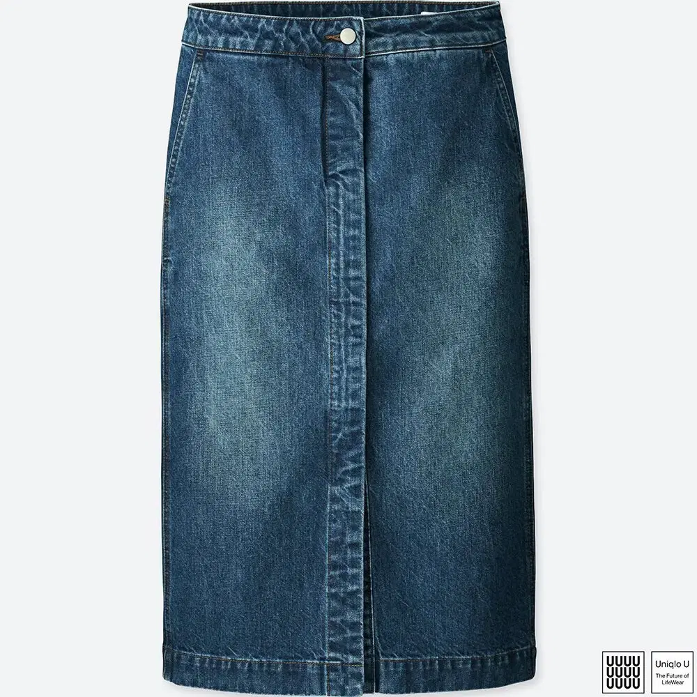 [uniqloU] Cotton midis skirt