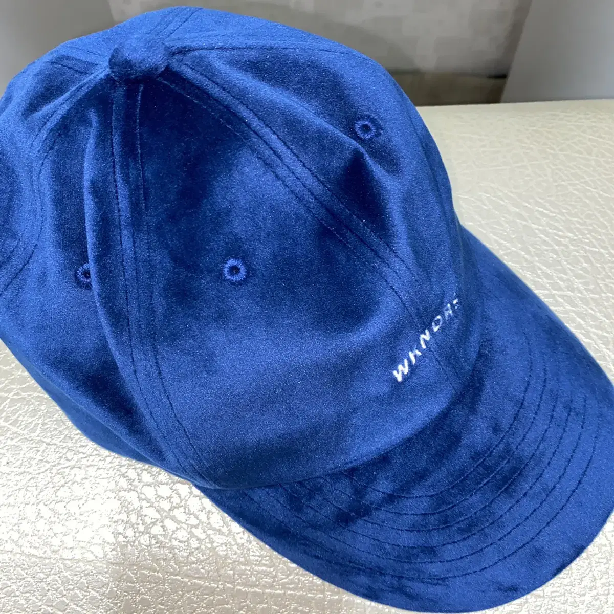 WKNDRS  wavy logo cap navy